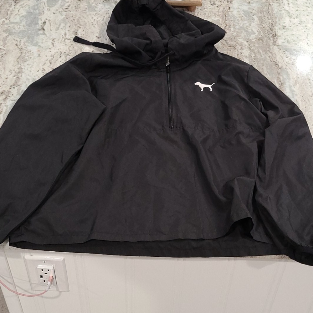 Pink VS windbreaker jacket size M/L